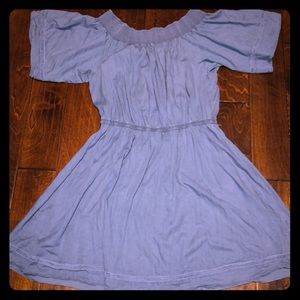 Torrid Blue Chambray Off The Shoulder Dress 2X